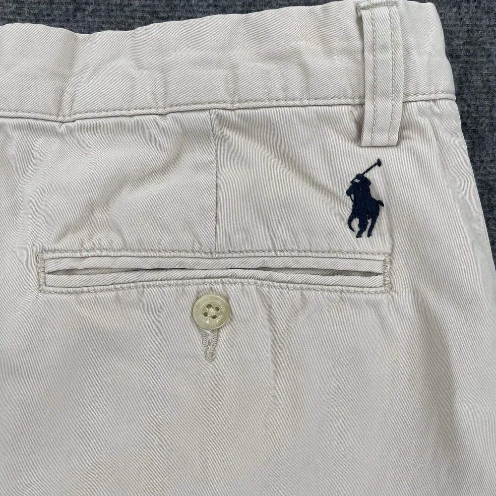 Vintage Polo Ralph Lauren Chino Shorts Mens 32 Beige Preppy Casual Classic
